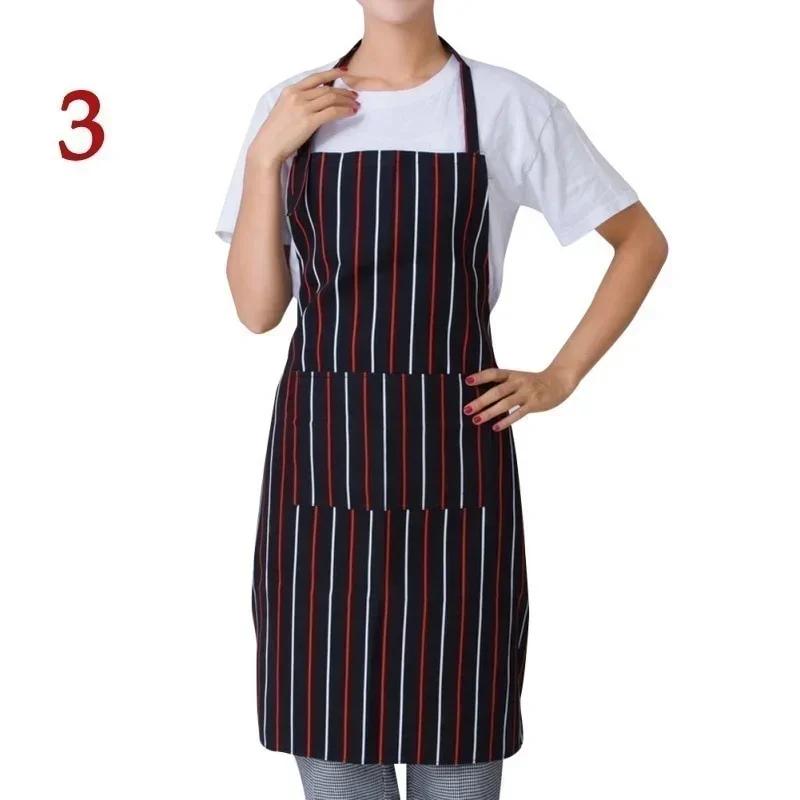 Apron Dress 2 Pockets Waiter Aprons Bibs Womens Mens Cooking Chef Restaurant Kitchen Accessories Household Items LS