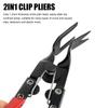 Prong Car Clip Removal Pliers, Labor Saving Auto Trim Panel Fastener Retainer Rivet Remover Tool for Car Door Dashboard Interior