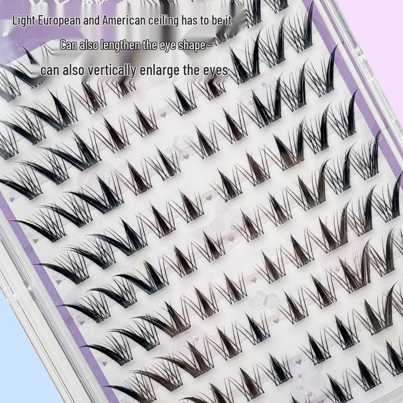 10 Rows Nine-Tailed Rabbit No-Glue Beginner-Friendly Quick-Apply Natural False Eyelashes