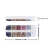 12-Grid Glitter Nail Art Decorations Colorful Nail Art Decorations  Nail Salon