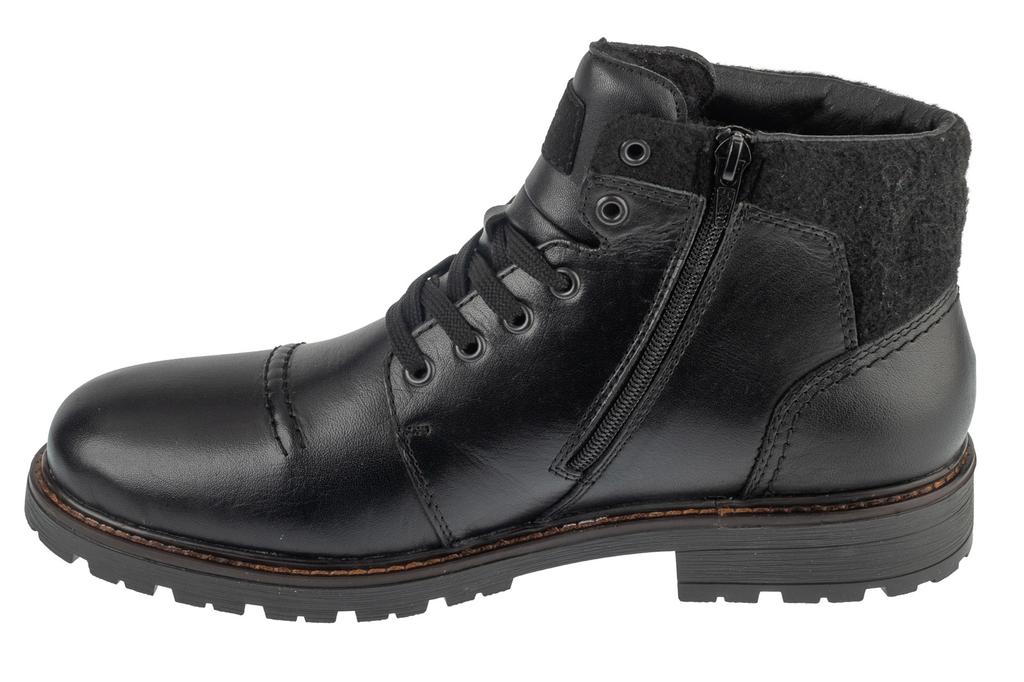 Rieker Shoes, Mens black Lace-up shoes
