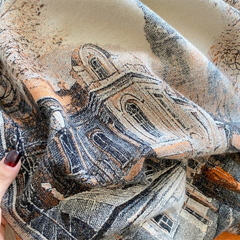 Skjerf Dame Vinter Varmt Sjal Yunnan Xizang Reise Ute Kappe Jakke Etnisk Sjal Tide