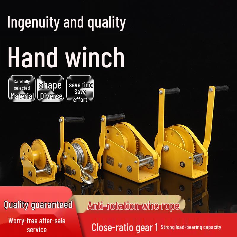 Vinciu manual bidirecțional autoblocant de 1200 lbs pentru ridicare și tracțiune casnică