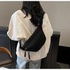 Trendy Women's Corduroy Crossbody Bag - Large, Simple Solid Color Shoulder Bag