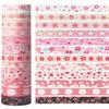 12 Rollen Kirschblüten Washi Tapes Frühling Romantisch Sakura Blütenblätter Dekoratives Masking Tape Floral Bastel Dekoration Aufkleber A3329