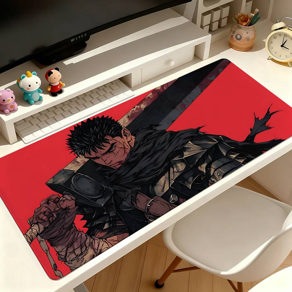 Cool Anime B-BerserkS Mouse Pad Computer Mat Deskpad Laptop Keyboard Mat Office Large Landscape Mousepad