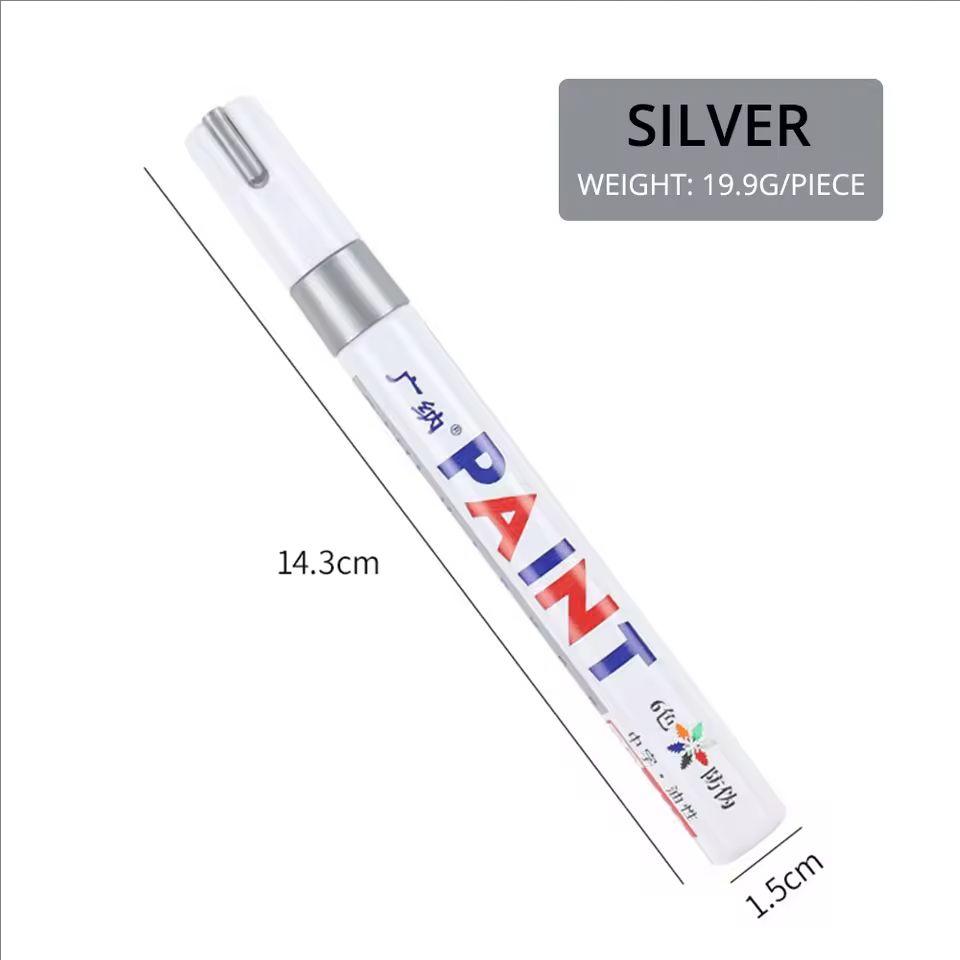 Car Paint Pen Waterproof Car Wheel Tire Oily Painting Mark Pen Auto Rubber Tyre Tread CD Metal Permanent Paint Marker Amagi