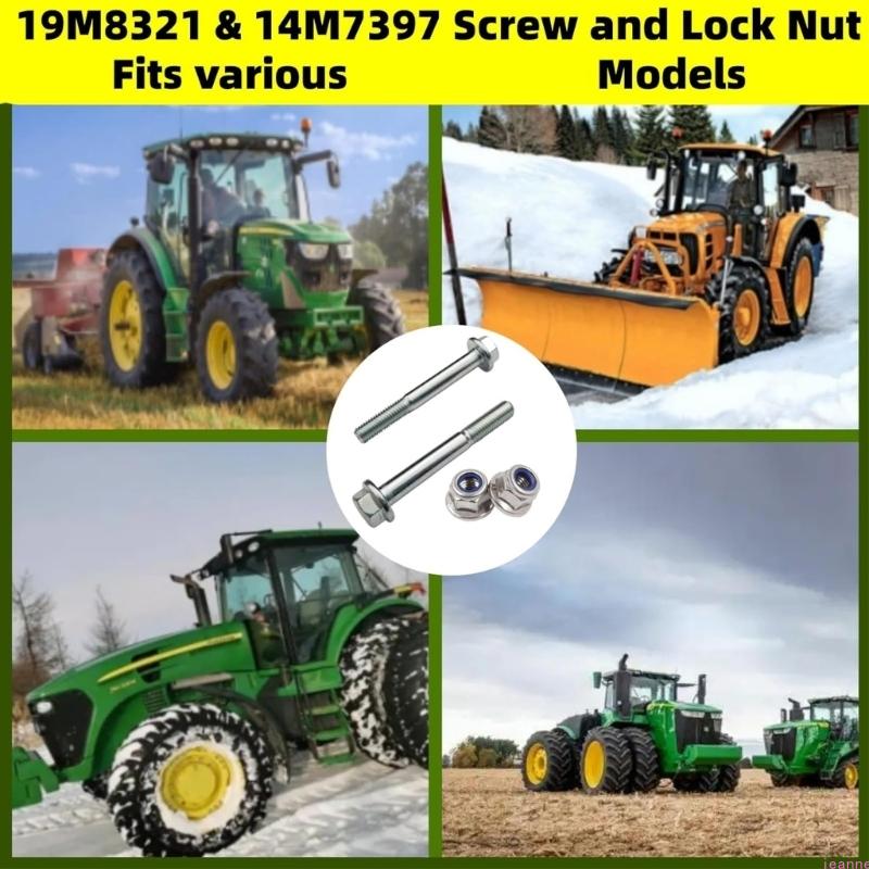 

Auger Shear Bolt and Lock Nut 19M7834 14M7397 Screw and Lock Nut for Multiple Model Snow Blowers And Heavy Duty Equipment CN