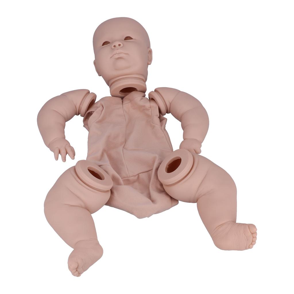 24 Inch Unpainted Reborn Baby Doll Vinyl DIY Simulated Infant Doll Mold Parts Set Toy