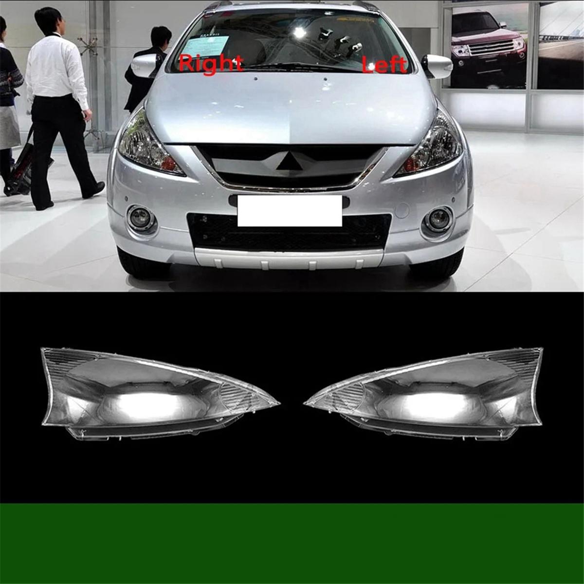 

Для Mitsubishi Grandis 2009-2015 Передний корпус фары Абажур фары Прозрачная крышка фары NONE