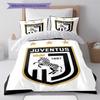 Set Copripiumino Trapuntato Juve Federa Federe Decorazione Casa Regalo di Compleanno (1 * copripiumino + 2 * federa, senza nucleo)