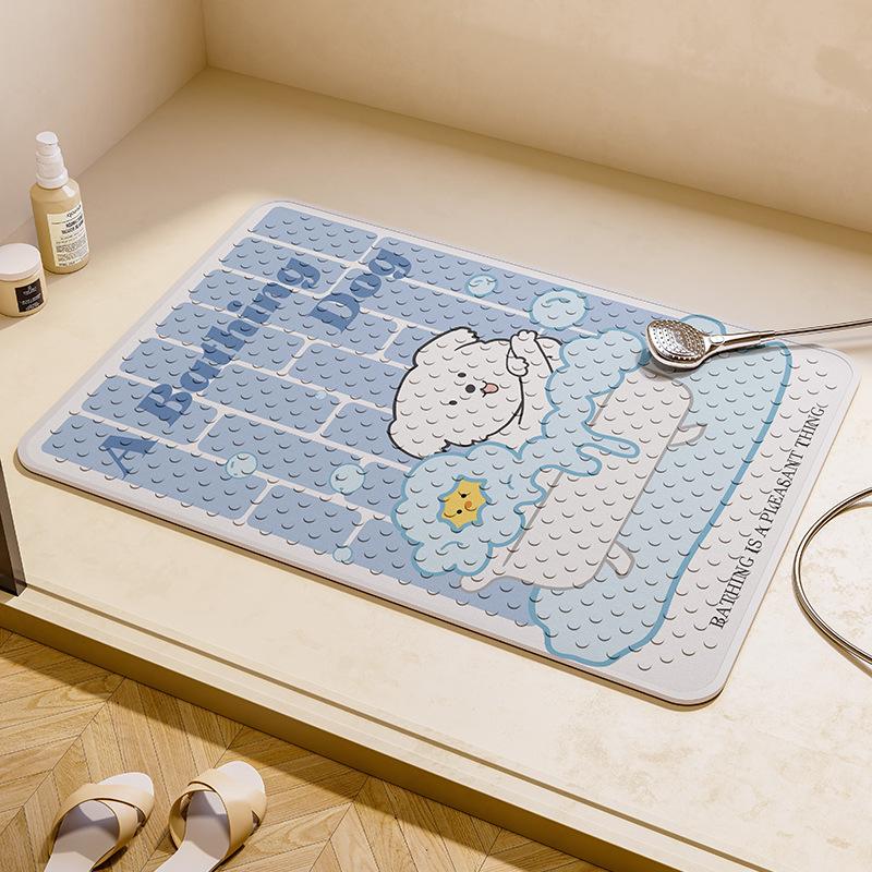 Fun Cartoon Bathing Anti-slip Suction Cup Floor Mat for Children Elderly Pregnant Women  Bathroom  Bathing Anti-slip Suction Cup