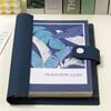 Artificial Leather Loose-leaf Book Transparent Cover Notepad Soft Notebook  Student