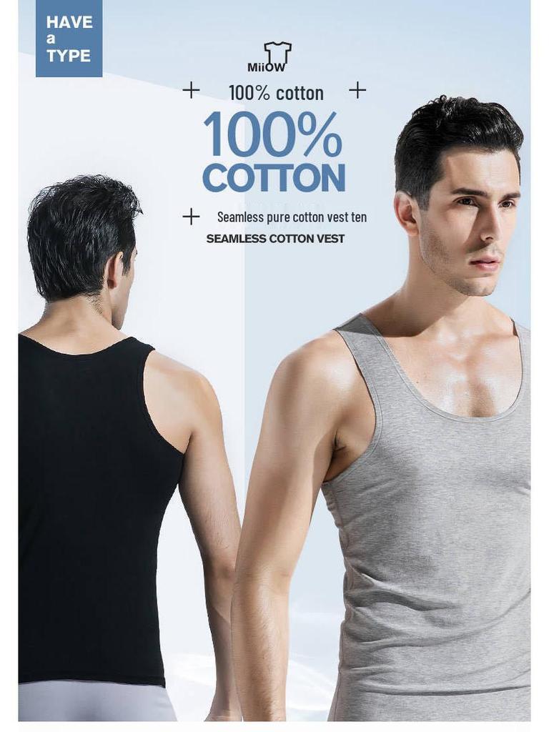 Premium Pure Cotton Men's Casual Tank Top