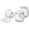 12x Glass Jars Jars Containers Cups Yogurt Cups Desserts 130ml
