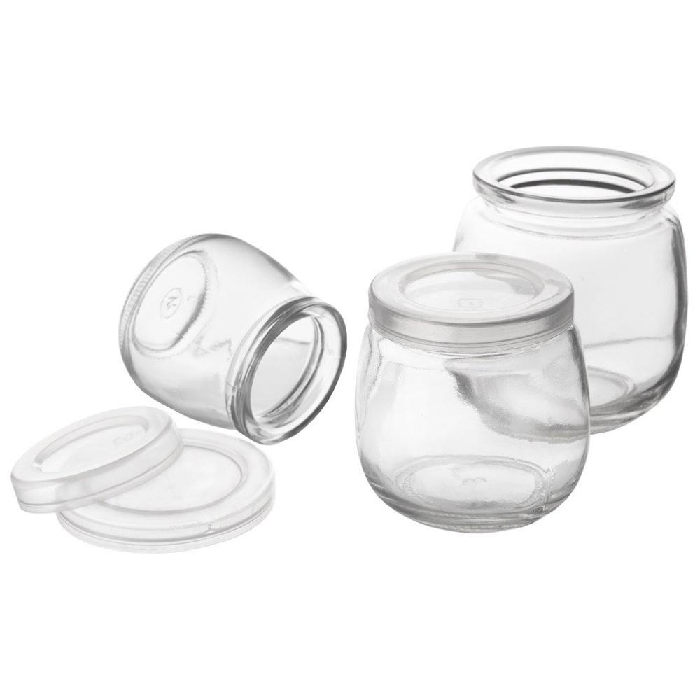 12x Glass Jars Jars Containers Cups Yogurt Cups Desserts 130ml