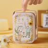 Rabbit Printed Tin Storage Box with Handle Storage Can Portable Tinplate Candy Box  Party