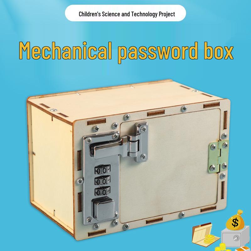 DIY Mechanical Combination Lock Kit: Science Experiment & STEM Education Aid for Schools 14x20 cm