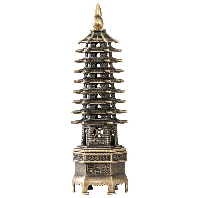 Chinese Pagoda Vertical Incense Burner Home Decor Sandalwood Burner Line Incense Stick Holder Incense Ornaments Tea Room