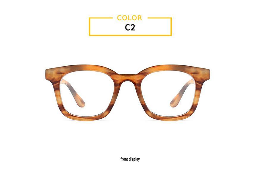 Stylish Unisex Anti-Blue Light Square Glasses Frame 21011 with Optional Prescription Lenses
