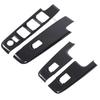 4 Pcs Car Window Control Switch Panel Cover Carbon Fiber Color Power Window Switch Panel Trim Replacement for D Max