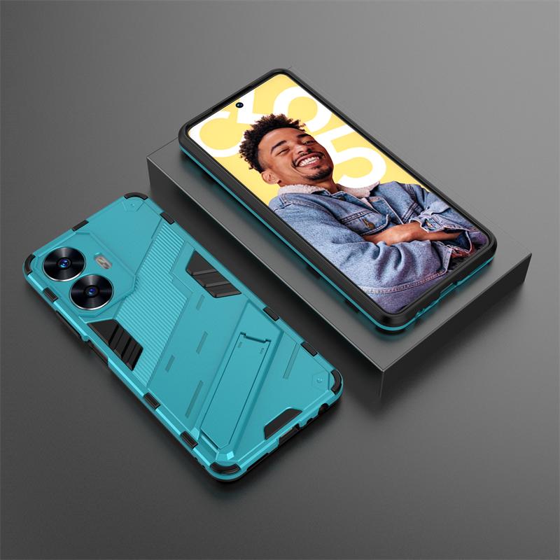 Pro pouzdro Realmi C55 4G Nárazuvzdorné Pancéřové Magnetický Držák Pouzdro na Telefon Pro RealmeC55 Realme C55 C 55 55C 4G RMX3710 6.72" Zadní Kryt