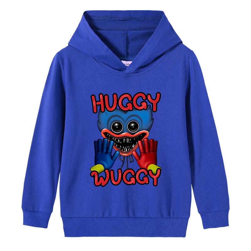 

Детская толстовка с капюшоном 3D Huggy Wuggy с изображением Poppy Playtime 120cm темно-синий