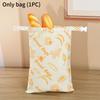 L Zipper Linen Cotton Beeswax Bread Bag Double-Layer with Buckle Reusable Food Storage for Bakery Eco-Friendly Sandwich Wrap