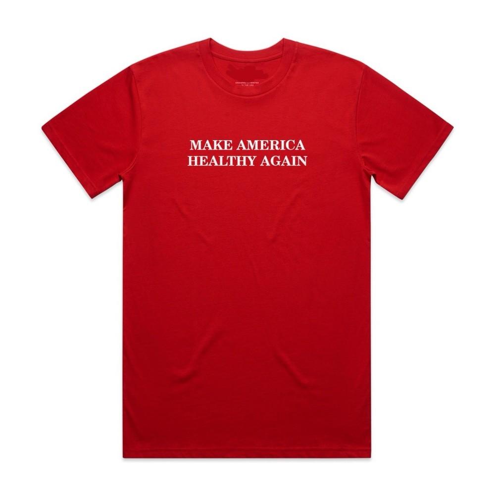 Charlie Kirk “Make AMERICA Healthy Again” T- Shirt New 2025 S-5XL Unisex T-Shirt M