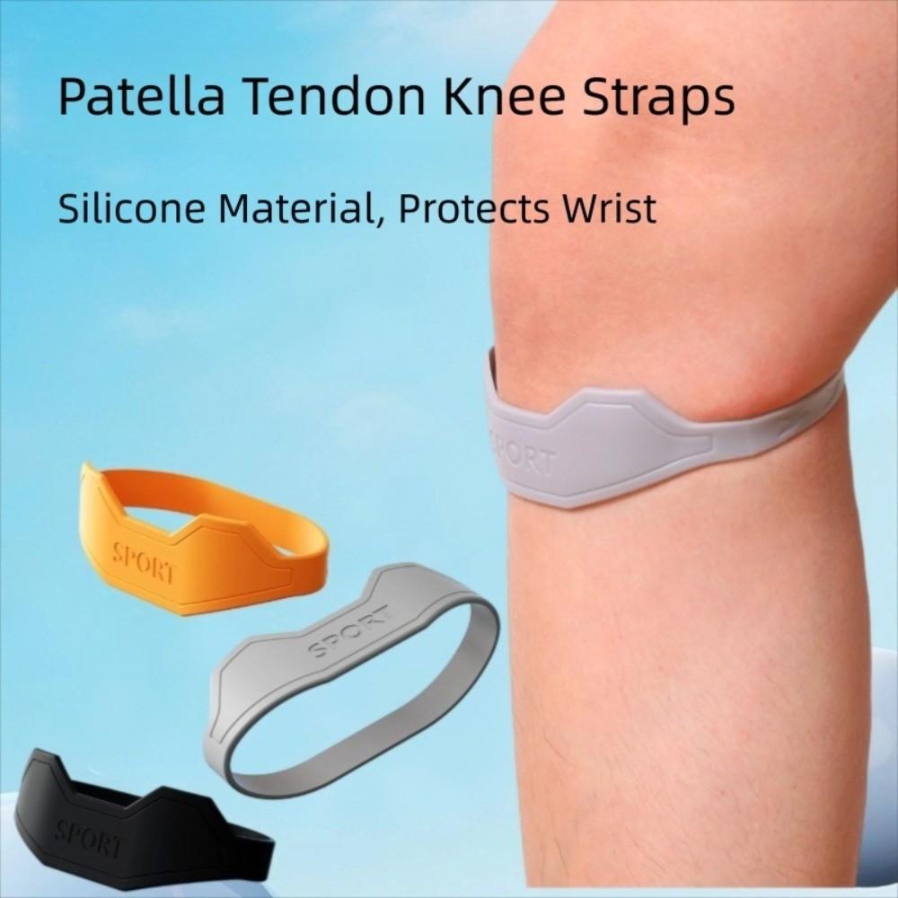 Flexibler Patella-Kniegurt Silikon-Knie-Sportstützband Patellasehnen-Kniegurte Sport