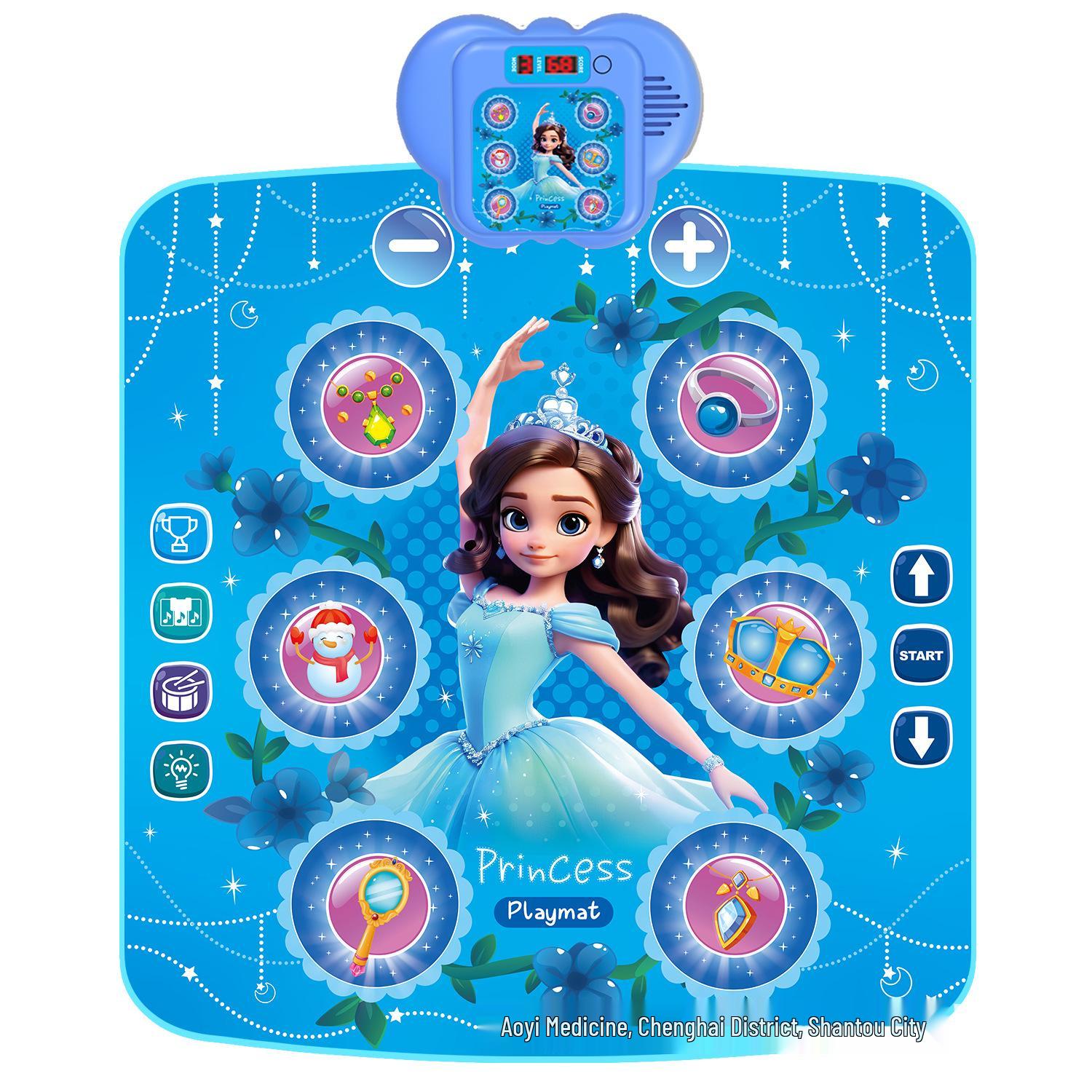 Интерактивный детский танцевальный коврик: Динамичная музыка, Игра с прохождением уровней, 99*85 см