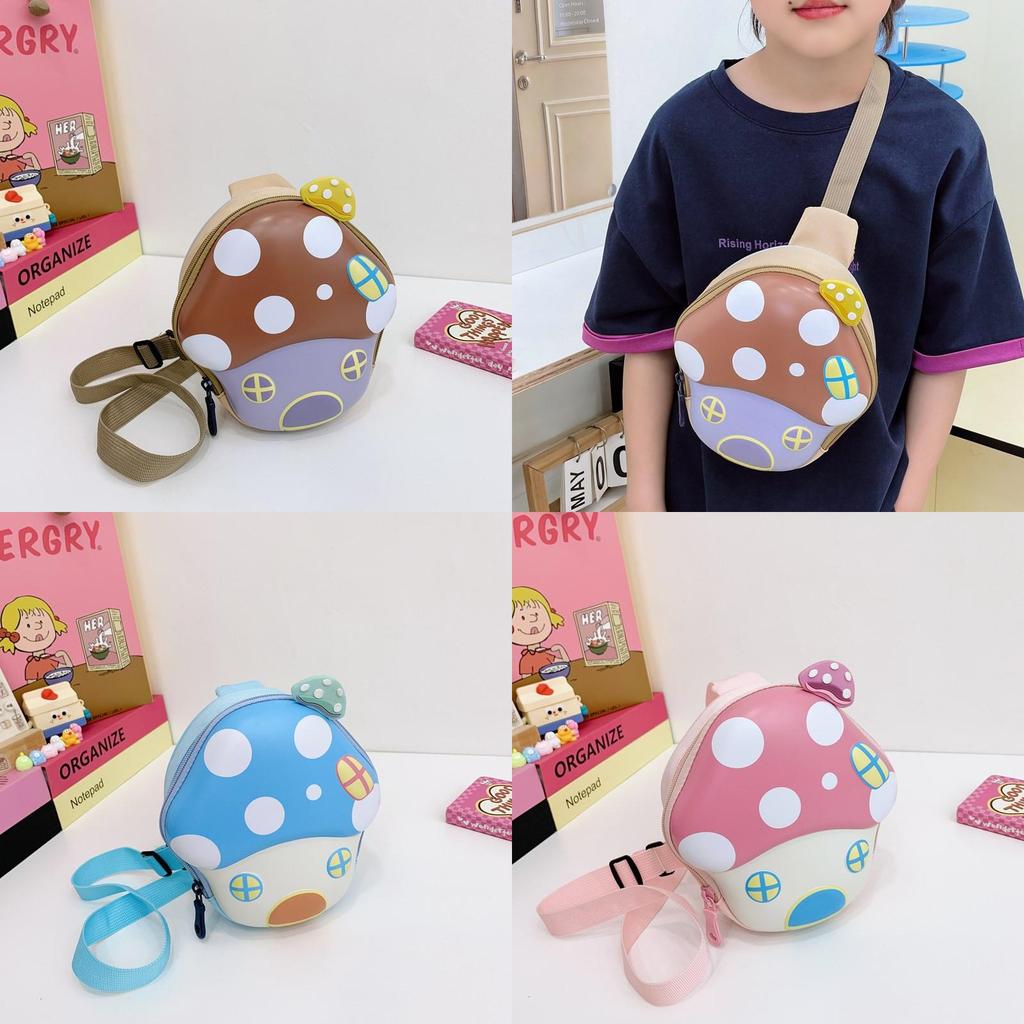 Kids Casual Cartoon Nylon Chest Bag With Stitching Design For Daily Use