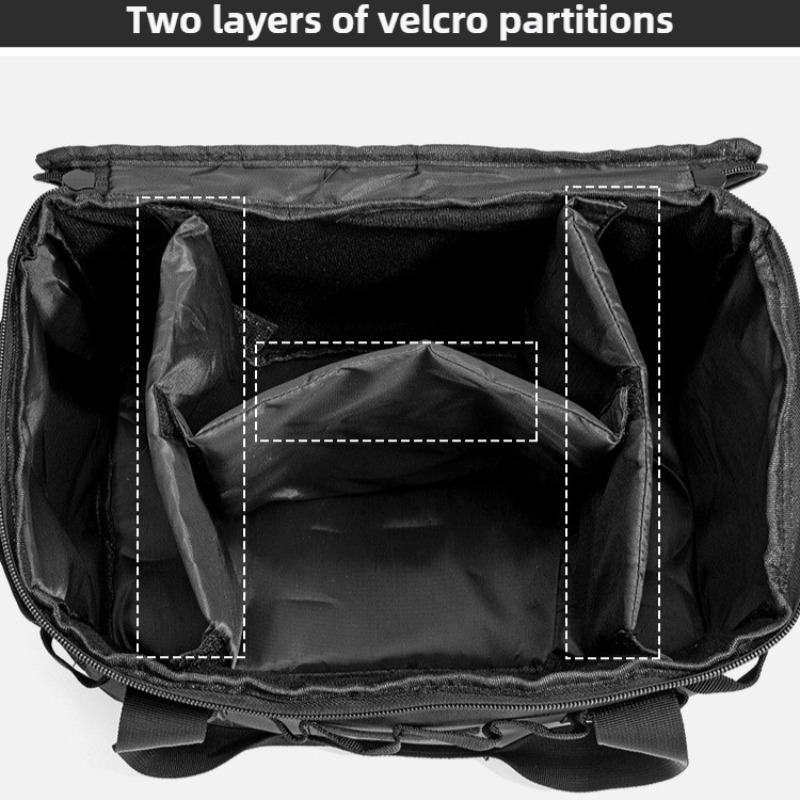 Large Zipper Camping Bag Anti-Crash Stove Cookware Carrying Bag Multifunctional Durable Camping Accessories Storage Organizer