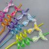 2Pcs Mermaid Theme Party Mermaid Tail Straw Gift Sparkling Straw Birthday Party Summer Pool Party Supplies