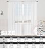 Herdesings American Sheer Tulle Curtains 4th of July Chiffon Drapes 2Pcs Window Curtains for Living Room Bedroom Kitchen Decor