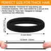 Simple High Elastic Hair Ties 100 Pcs, 4cm Black Bulk. Versatile, Durable, for All Hairstyles