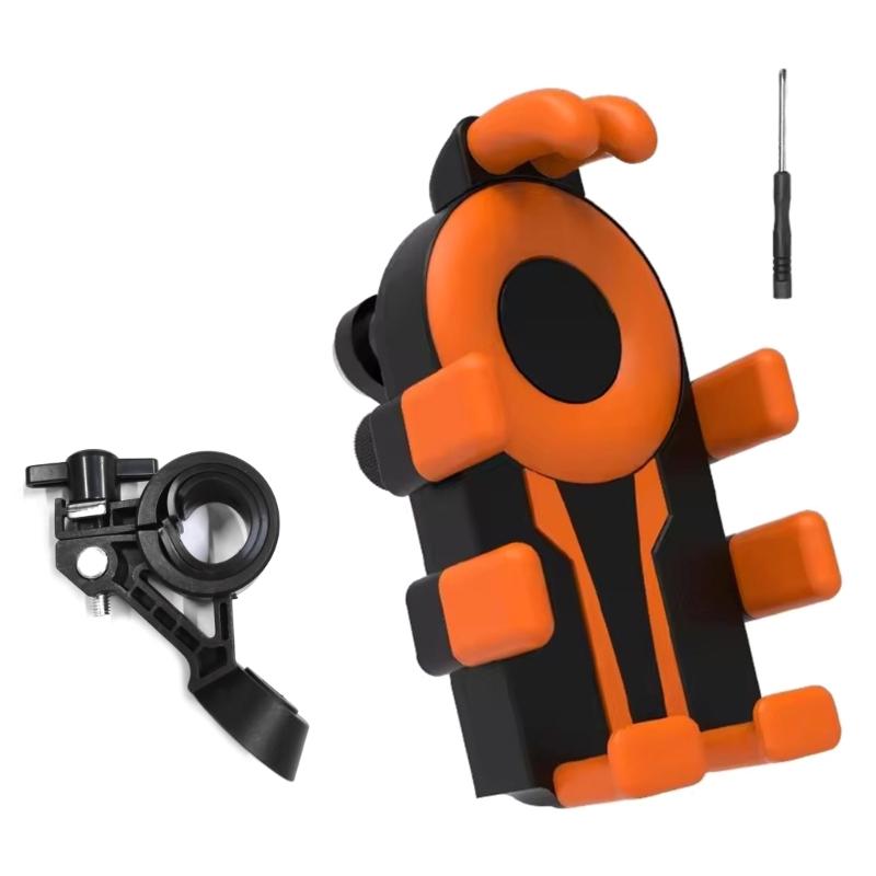 Motorcycle Phone Mount Holder Motorcycle Cellphone Mount, Bike Phone Handlebar Clamp for 4.7-7inch Phone