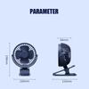 Usb Plug-in Portable Mini Clip-on Silent Fan 3-speed Desk Fan 360 Degree Rotatio Adjustable Student Office Fan For Bedroom