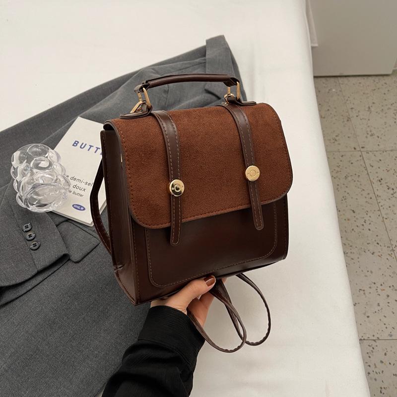 

High-End College Style Retro Backpack: Multifunctional Student Handbag & Travel Bag 2023 Autumn/Winter Collection