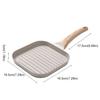 Heat-Resistant Handle Omelette Pan Striped Pattern Egg Frying Pan Egg Griddle Pan  Induction Cooker