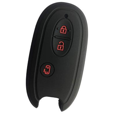 ZIAN Suzuki Auto Smart Key Hülle MK32 Spacia/DA17 Every/HA25/HA36 Alto/Wagon R/Pallet/Solio usw.. (Schwarz)