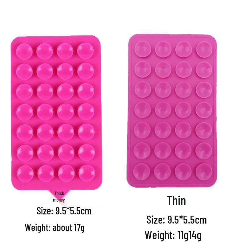 

28-Piece Double-Sided Silicone Phone Holder with Anti-Slip Suction Cups 28-piece Double-sided Suction, Thin: 11g розы красного