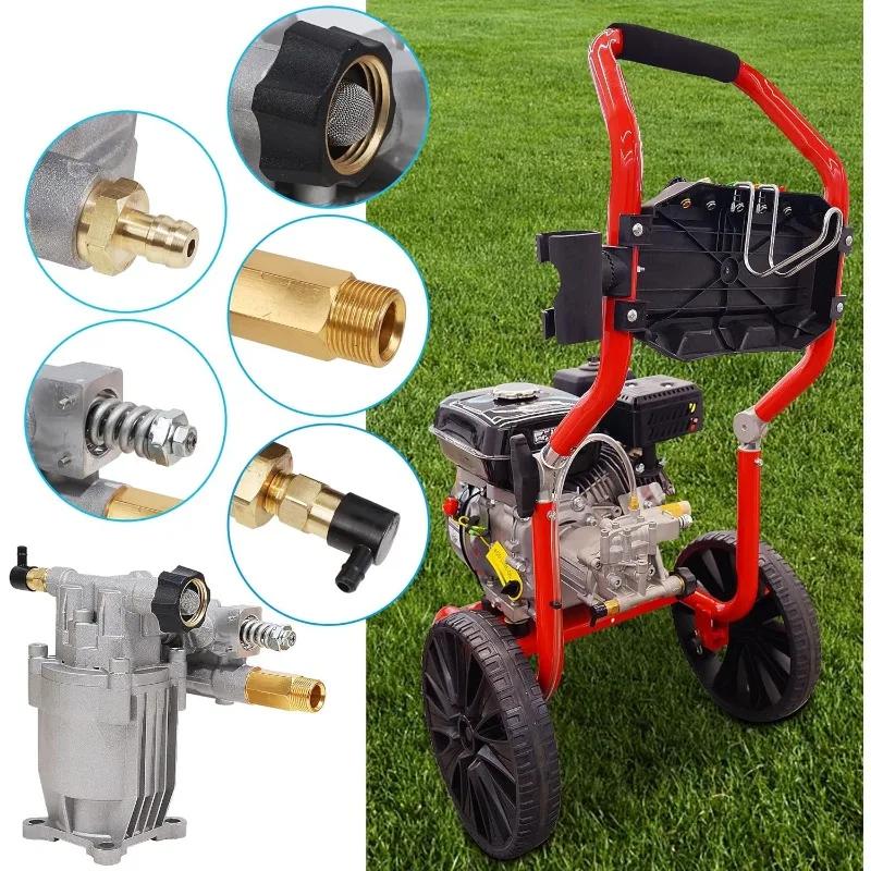Heavy Duty Pressure Washer Pump 3400PSI 25GPM Horizontal 34 Inch Shaft Replacement for Industrial Power Washers Parts