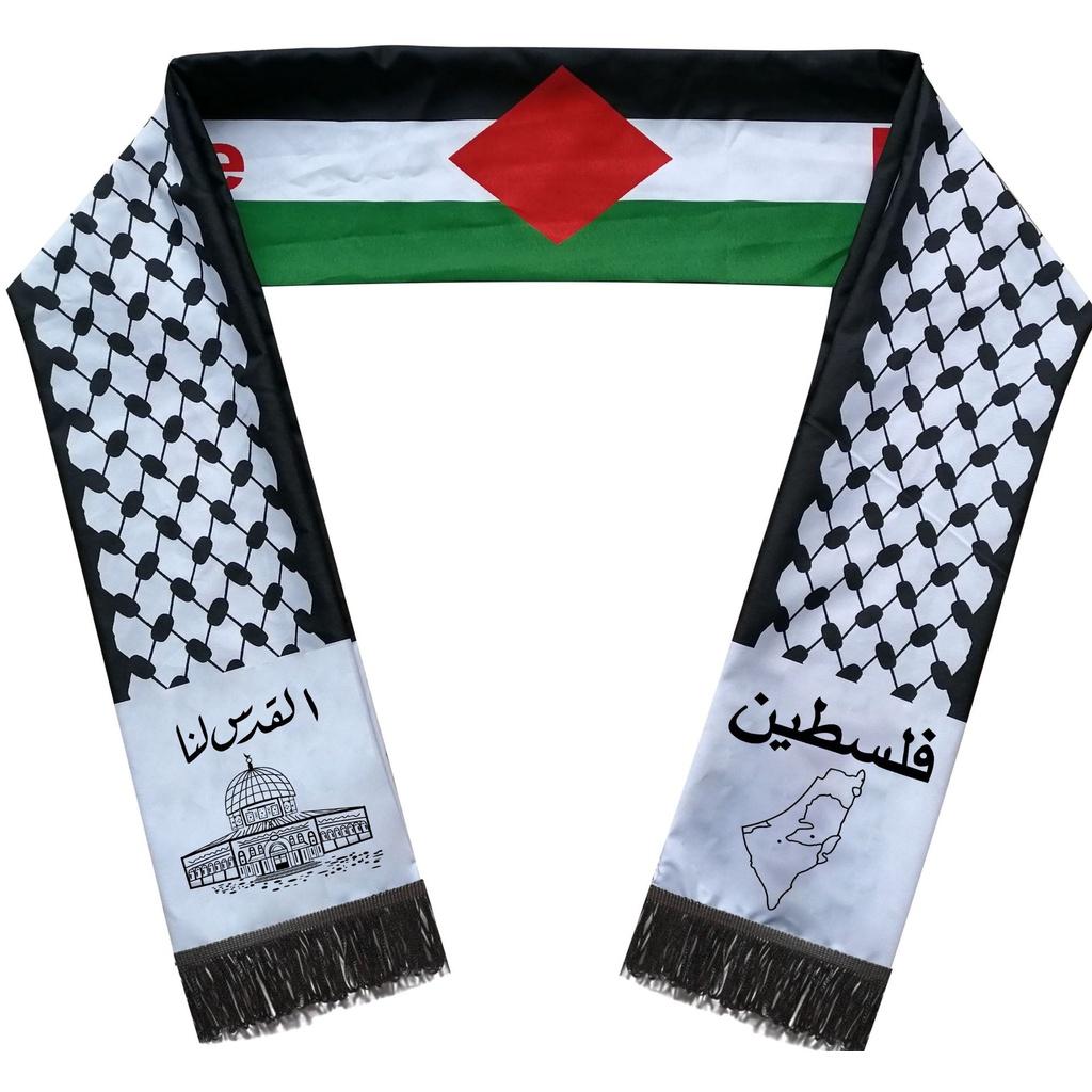 Palestine Flag Scarf High Quality Polyester Material Suitable For Sports And Entertainment
