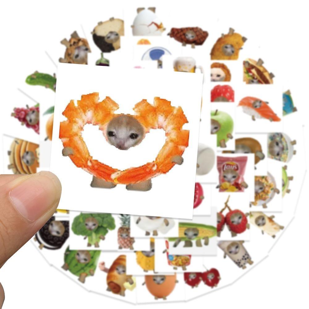 

69pcs Graffiti Stickers Funny Food Cat Decal Computer/Phone/Tablet Decoration
