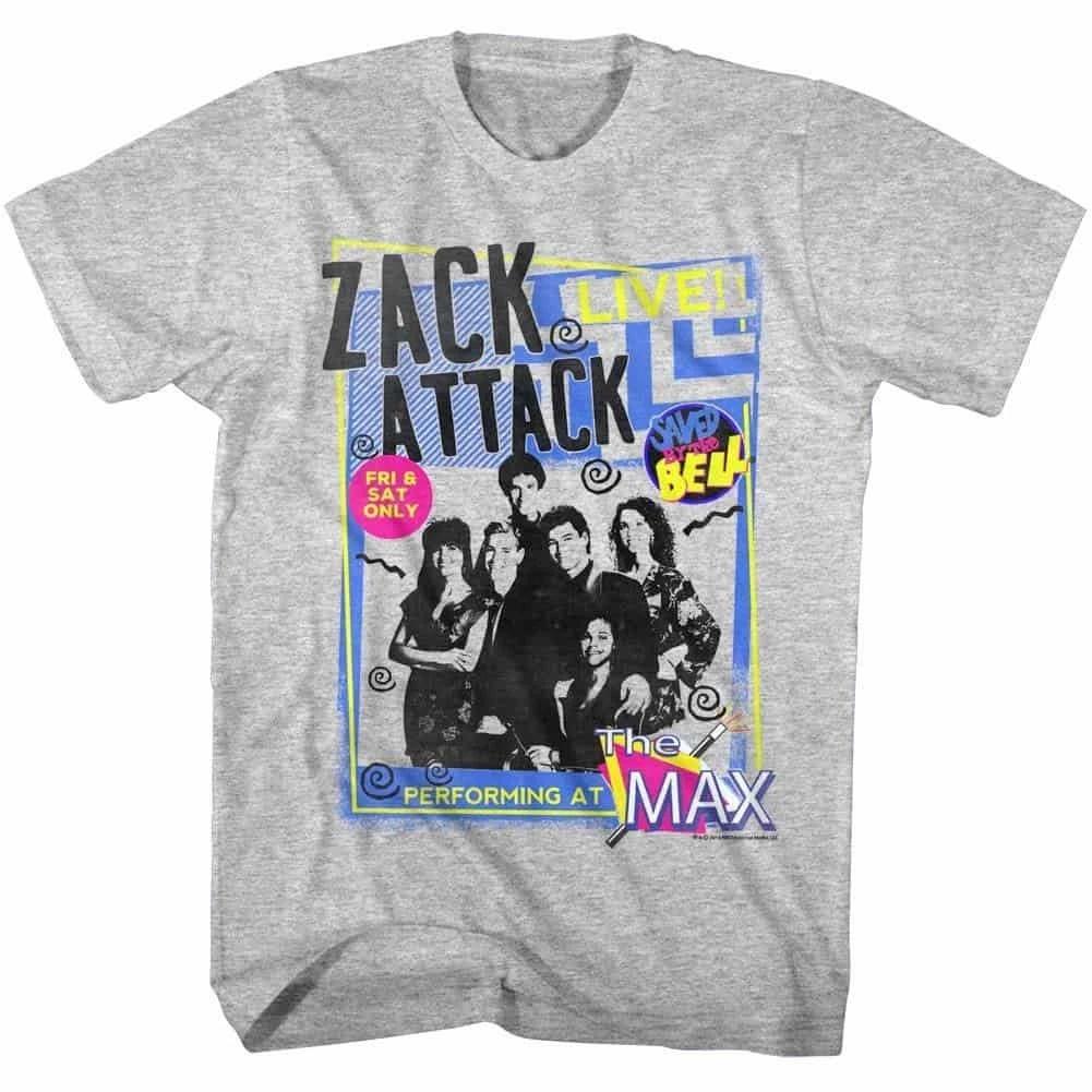 Saved by the Bell Zack Attack LIVE Concert Men s T Shirt M