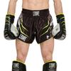 Muay Thai Kickboxing Shorts LEVO FLUO Black [Leone 1947]