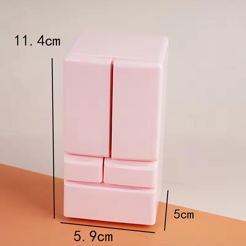 1Pcs Playhouse Toys 1: 12 Doll House Cartoon Mini Refrigerator Model Miniature Food Play Kitchen Scene Pocket Furniture Model