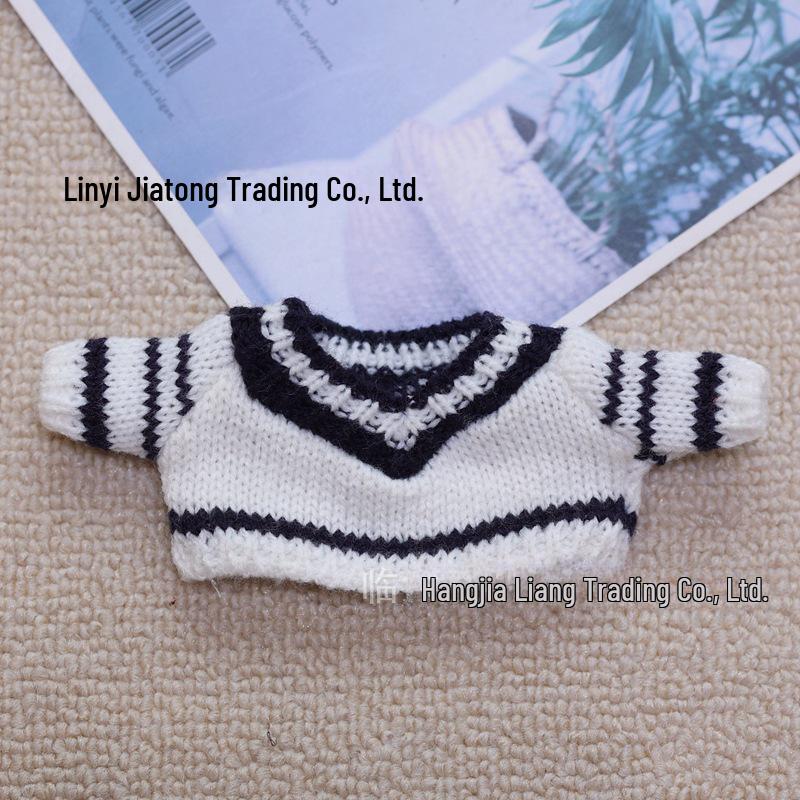 20cm Cotton Doll Accessories: Plush Dog Sweater, Scarf, Hat Set