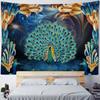 Tapestry Wall Hanging, Peacocks, Flowers, Forests, Bohemia, Aesthetics, Room Decoration, Wall Decoration, Blankets, Bed Sheets